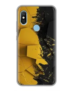 Чохол для Xiaomi Redmi 6 pro з картинкою «Золоті уламки геометрії»