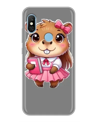 Чехол для Xiaomi Redmi 6 pro с картинкой «Девочка капибара» Чехол для Xiaomi Redmi 6 pro с картинкой «Девочка капибара»