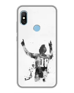 Чохол для Xiaomi Redmi 6 pro з картинкою «Чорно-білий силует Мессі» Чохол для Xiaomi Redmi 6 pro з картинкою «Чорно-білий силует Мессі»