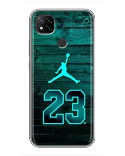 Чехол для Xiaomi Redmi 9c с картинкой «Jordan Cyan 23»