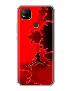 Чехол для Xiaomi Redmi 9c с картинкой «Jordan Red Smoke»