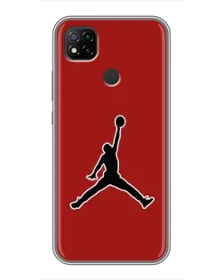 Чехол для Xiaomi Redmi 9c с картинкой «Jordan Red Back»