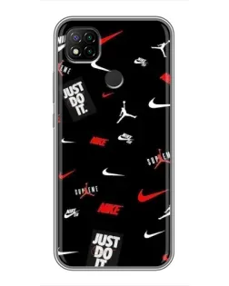 Чехол для Xiaomi Redmi 9c с картинкой «Nike Mix Pattern»