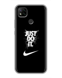 Чохол для Xiaomi Redmi 9c з картинкою «Текстовий принт Nike»
