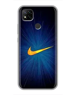 Чохол для Xiaomi Redmi 9c з картинкою «Синій пульс Nike»