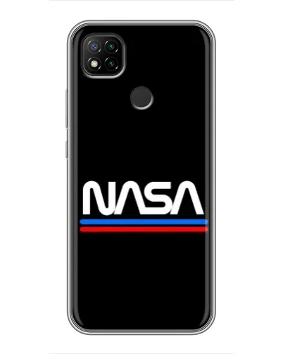 Чохол для Xiaomi Redmi 9c з картинкою «NASA — класика Red Blue» Чохол для Xiaomi Redmi 9c з картинкою «NASA — класика Red Blue»