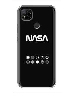 Чохол для Xiaomi Redmi 9c з картинкою «NASA — технічний принт»