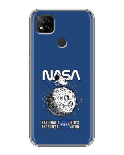 Чохол для Xiaomi Redmi 9c з картинкою «NASA — місячна місія» Чохол для Xiaomi Redmi 9c з картинкою «NASA — місячна місія»