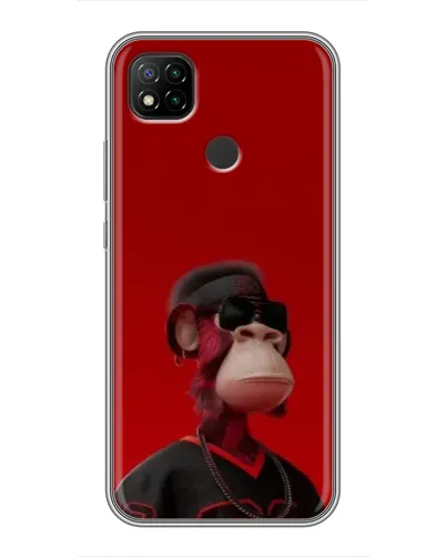 Чохол для Xiaomi Redmi 9c з картинкою «Bored Ape в червоному» Чохол для Xiaomi Redmi 9c з картинкою «Bored Ape в червоному»