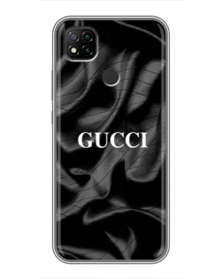 Чехол для Xiaomi Redmi 9c с картинкой «Gucci — шелковые волны» Чехол для Xiaomi Redmi 9c с картинкой «Gucci — шелковые волны»