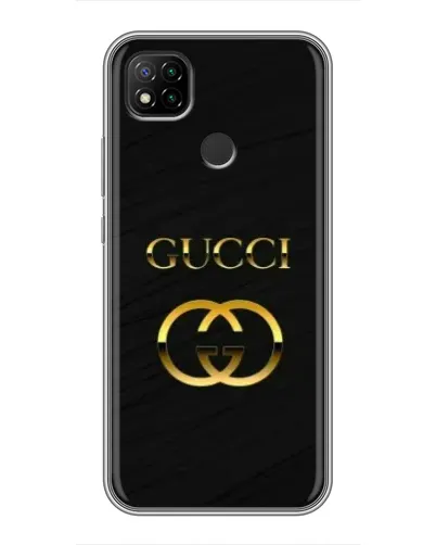 Чохол для Xiaomi Redmi 9c з картинкою «Золотий логотип Gucci» Чохол для Xiaomi Redmi 9c з картинкою «Золотий логотип Gucci»
