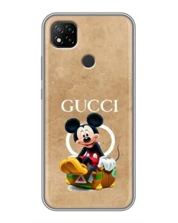 Чохол для Xiaomi Redmi 9c з картинкою «Міккі Маус Gucci — крафт»