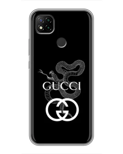 Чохол для Xiaomi Redmi 9c з картинкою «Gucci — срібна змія» Чохол для Xiaomi Redmi 9c з картинкою «Gucci — срібна змія»