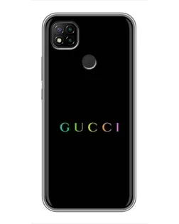 Чохол для Xiaomi Redmi 9c з картинкою «Gucci — неоновий мінімалізм»