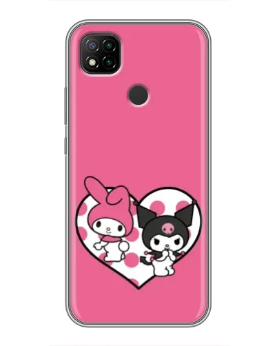 Чохол для Xiaomi Redmi 9c з картинкою «Kuromi та My Melody» Чохол для Xiaomi Redmi 9c з картинкою «Kuromi та My Melody»