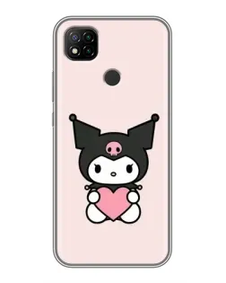 Чохол для Xiaomi Redmi 9c з картинкою «Kuromi та серце»