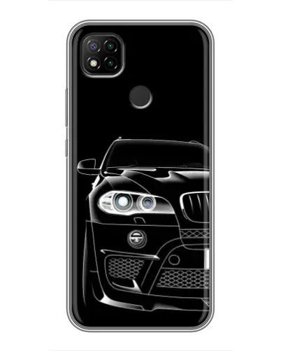 Чехол для Xiaomi Redmi 9c с картинкой «Темный силуэт BMW» Чехол для Xiaomi Redmi 9c с картинкой «Темный силуэт BMW»