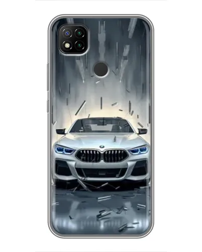 Чехол для Xiaomi Redmi 9c с картинкой «BMW в свете фар» Чехол для Xiaomi Redmi 9c с картинкой «BMW в свете фар»