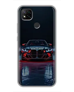 Чехол для Xiaomi Redmi 9c с картинкой «BMW на мокрой дороге»