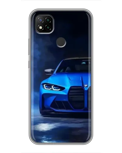 Чехол для Xiaomi Redmi 9c с картинкой «Голубая BMW M4» Чехол для Xiaomi Redmi 9c с картинкой «Голубая BMW M4»