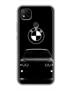 Чехол для Xiaomi Redmi 9c с картинкой «BMW — взгляд из темноты»