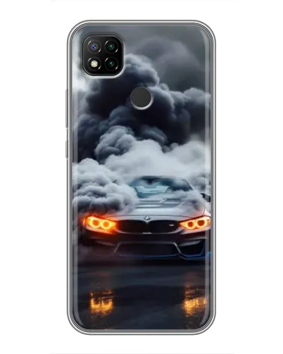 Чехол для Xiaomi Redmi 9c с картинкой «BMW в дыму» Чехол для Xiaomi Redmi 9c с картинкой «BMW в дыму»