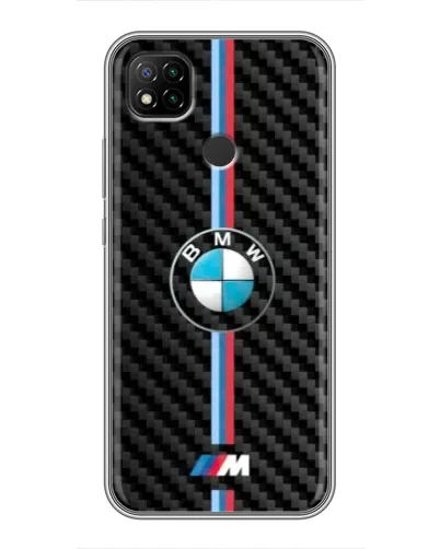 Чехол для Xiaomi Redmi 9c с картинкой «Эмблема BMW и карбон» Чехол для Xiaomi Redmi 9c с картинкой «Эмблема BMW и карбон»