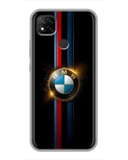 Чехол для Xiaomi Redmi 9c с картинкой «BMW M-Power неон»
