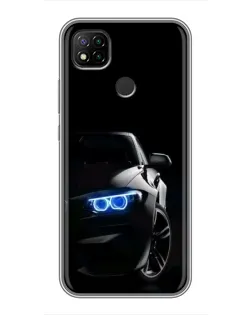 Чохол для Xiaomi Redmi 9c з картинкою «BMW — нічний погляд»