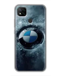 Чохол для Xiaomi Redmi 9c з картинкою «Логотип BMW — лід»