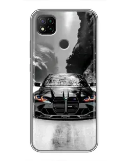 Чохол для Xiaomi Redmi 9c з картинкою «BMW — акварельний дрифт»