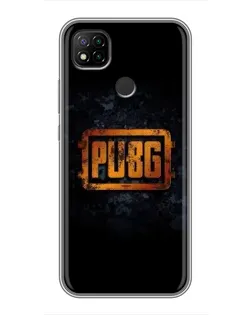 Чехол для Xiaomi Redmi 9c с картинкой «PUBG — золотой логотип»