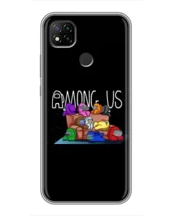 Чехол для Xiaomi Redmi 9c с картинкой «Логотип Among Us» Чехол для Xiaomi Redmi 9c с картинкой «Логотип Among Us»