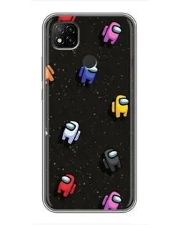 Чехол для Xiaomi Redmi 9c с картинкой «Космический паттерн Among Us» Чехол для Xiaomi Redmi 9c с картинкой «Космический паттерн Among Us»