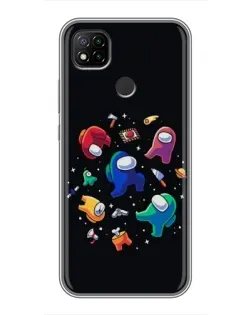 Чехол для Xiaomi Redmi 9c с картинкой «Among Us космос»