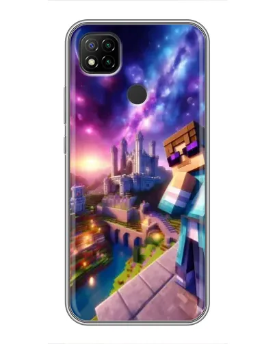 Чехол для Xiaomi Redmi 9c с картинкой «Стив и космос» Чехол для Xiaomi Redmi 9c с картинкой «Стив и космос»