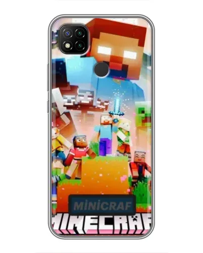 Чехол для Xiaomi Redmi 9c с картинкой «Minecraft герои игры» Чехол для Xiaomi Redmi 9c с картинкой «Minecraft герои игры»