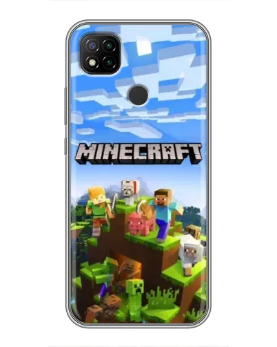 Чехол для Xiaomi Redmi 9c с картинкой «Minecraft классический мир» Чехол для Xiaomi Redmi 9c с картинкой «Minecraft классический мир»