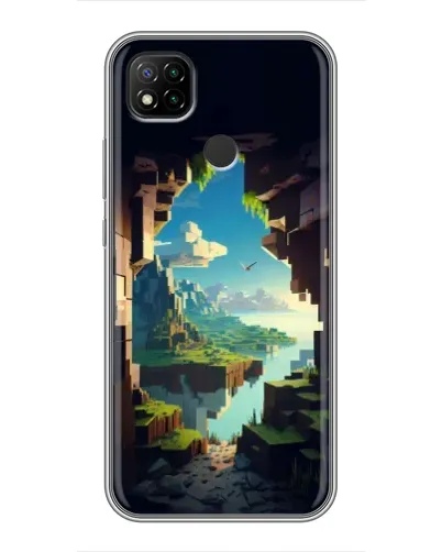 Чехол для Xiaomi Redmi 9c с картинкой «Вид из пещеры» Чехол для Xiaomi Redmi 9c с картинкой «Вид из пещеры»