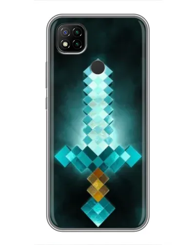 Чехол для Xiaomi Redmi 9c с картинкой «Алмазный меч неон» Чехол для Xiaomi Redmi 9c с картинкой «Алмазный меч неон»