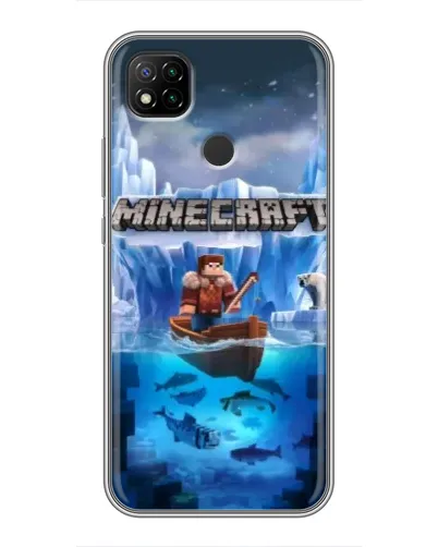 Чехол для Xiaomi Redmi 9c с картинкой «Minecraft ледяной мир» Чехол для Xiaomi Redmi 9c с картинкой «Minecraft ледяной мир»