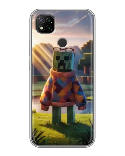 Чехол для Xiaomi Redmi 9c с картинкой «Крипер в свитере» Чехол для Xiaomi Redmi 9c с картинкой «Крипер в свитере»