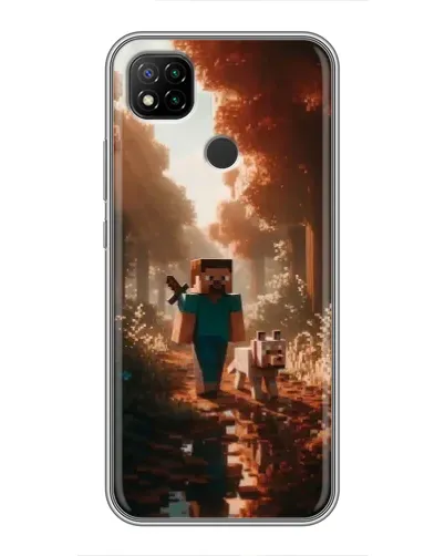 Чехол для Xiaomi Redmi 9c с картинкой «Стив в лесу» Чехол для Xiaomi Redmi 9c с картинкой «Стив в лесу»