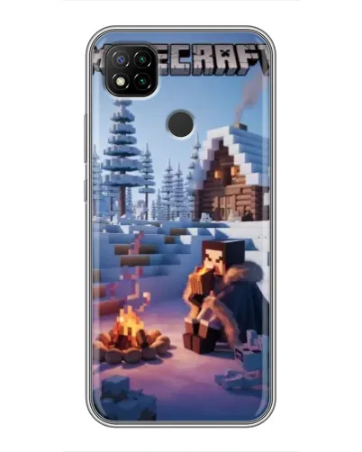 Чехол для Xiaomi Redmi 9c с картинкой «Зимний Minecraft» Чехол для Xiaomi Redmi 9c с картинкой «Зимний Minecraft»