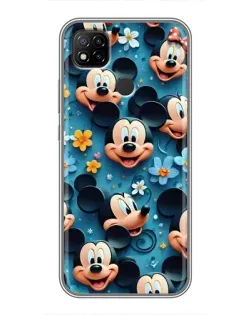 Чохол для Xiaomi Redmi 9c з картинкою «Паттерн Міккі та Мінні»