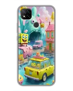 Чехол для Xiaomi Redmi 9c с картинкой «Монстр-трак приключения»