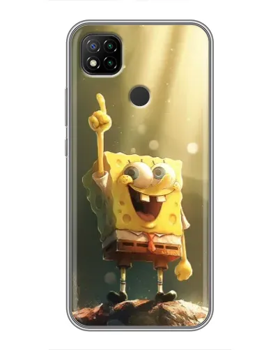 Чехол для Xiaomi Redmi 9c с картинкой «Сияющий Спанч Боб» Чехол для Xiaomi Redmi 9c с картинкой «Сияющий Спанч Боб»