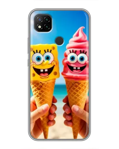 Чехол для Xiaomi Redmi 9c с картинкой «Спанч Боб мороженое» Чехол для Xiaomi Redmi 9c с картинкой «Спанч Боб мороженое»