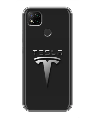 Чехол для Xiaomi Redmi 9c с картинкой «Стальной логотип Tesla» Чехол для Xiaomi Redmi 9c с картинкой «Стальной логотип Tesla»