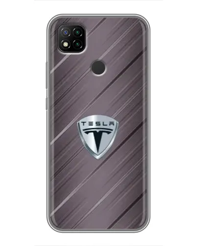 Чехол для Xiaomi Redmi 9c с картинкой «Металлическая текстура Tesla» Чехол для Xiaomi Redmi 9c с картинкой «Металлическая текстура Tesla»